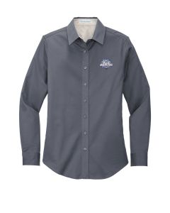 Port Authority - Ladies Long Sleeve Easy Care Shirt - Steel Grey