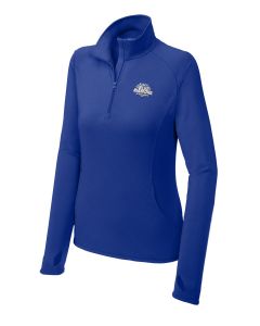 Sport-Tek - Ladies Sport-Wick Stretch 1/4-Zip Pullover - True Royal